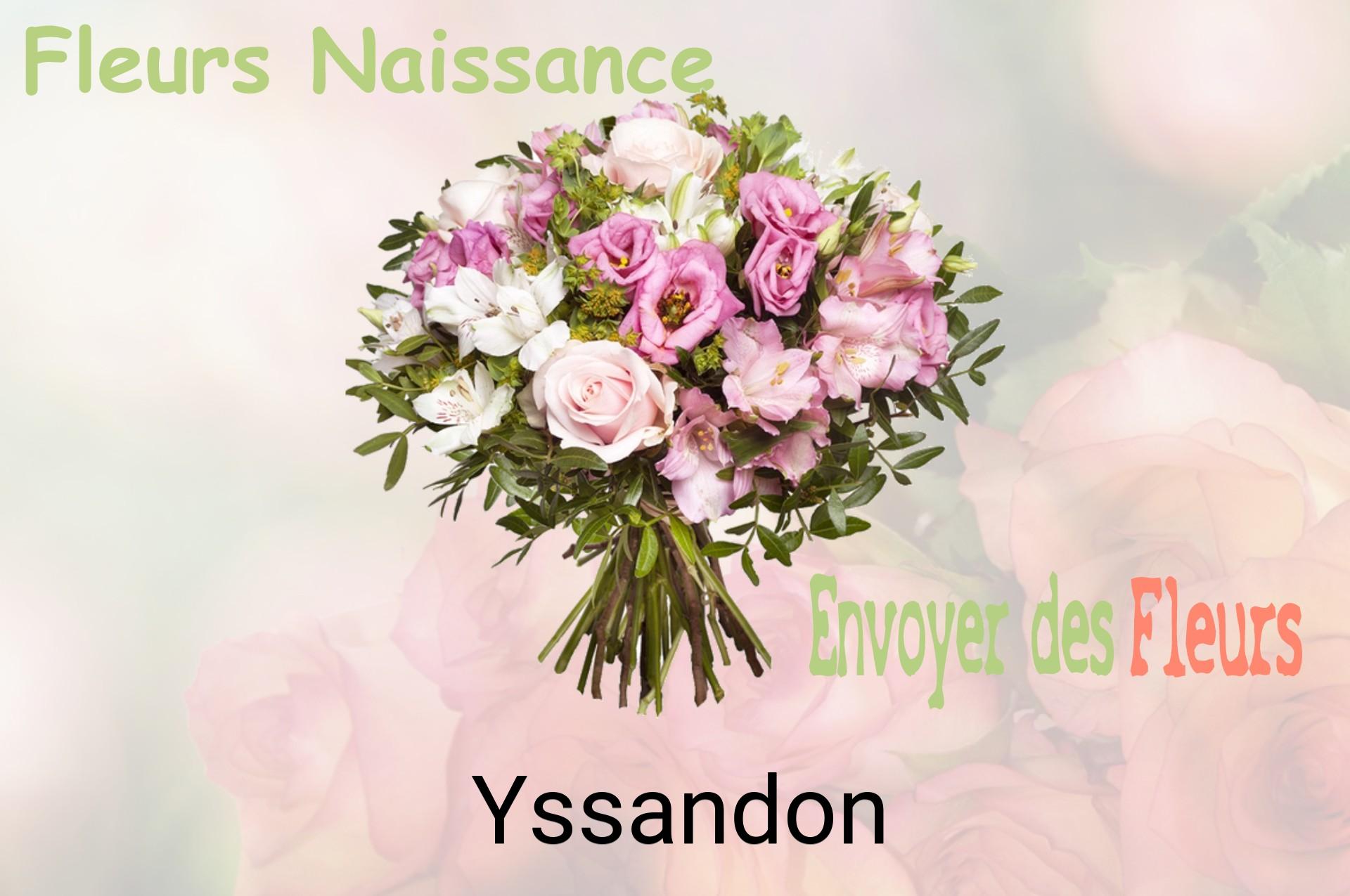 Bouquet de fleurs de naissance livré à Yssandon