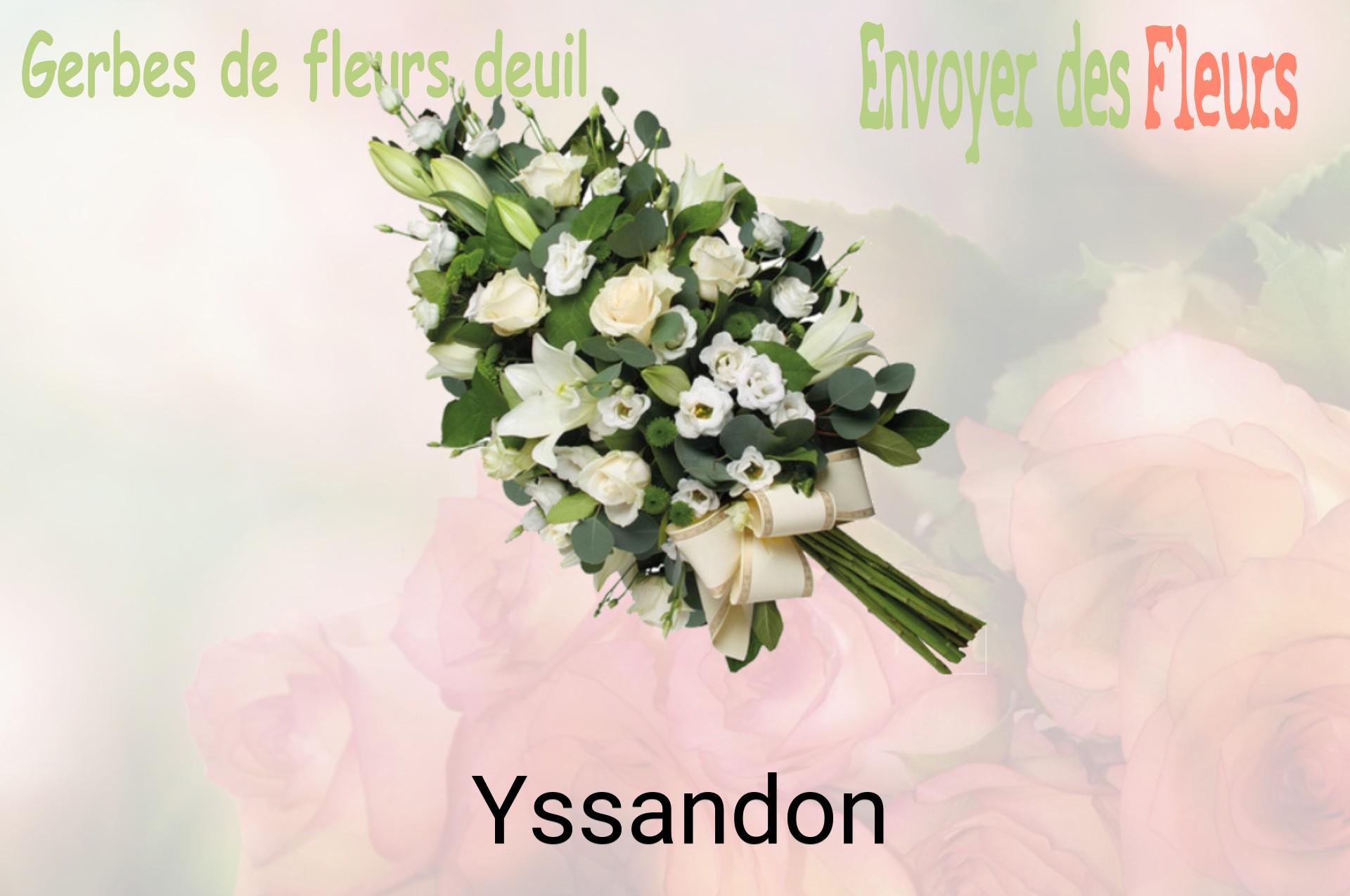 Gerbe de fleurs de deuil livrée à Yssandon